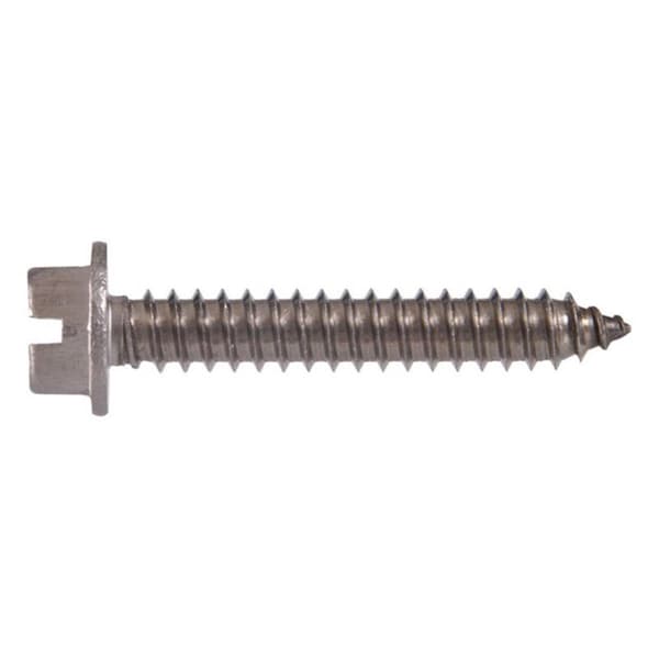 Hillman Sheet Metal Screw, #12 x 1 inch, Zinc Plated Stainless Steel Hex Head 100 PK 5204045 - main